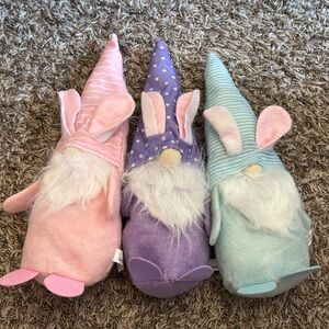 Easter Bunny weighted Gnomes bundle BNWT 🐣🐰